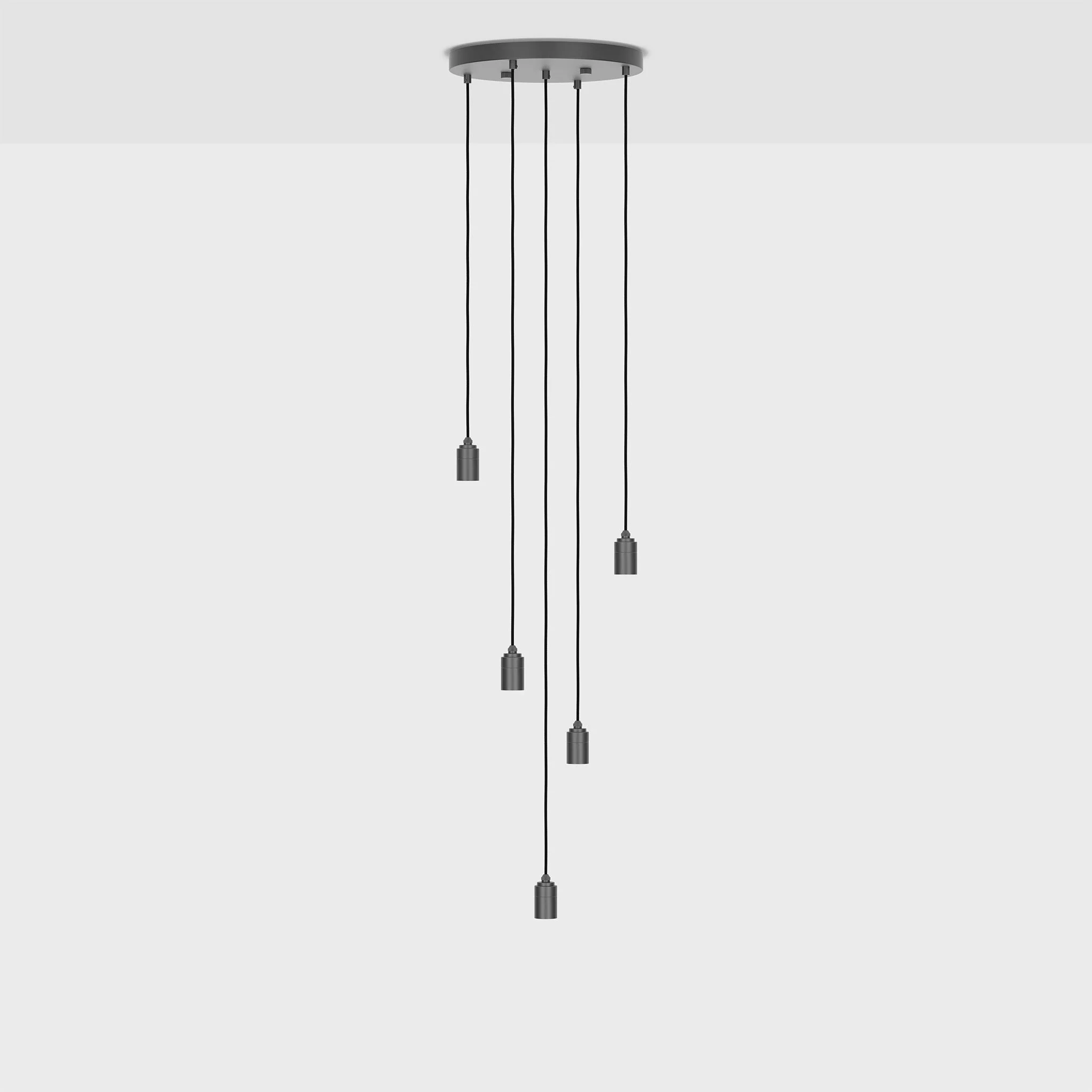 Five Pendant in Graphite + Voronoi II - Image 8