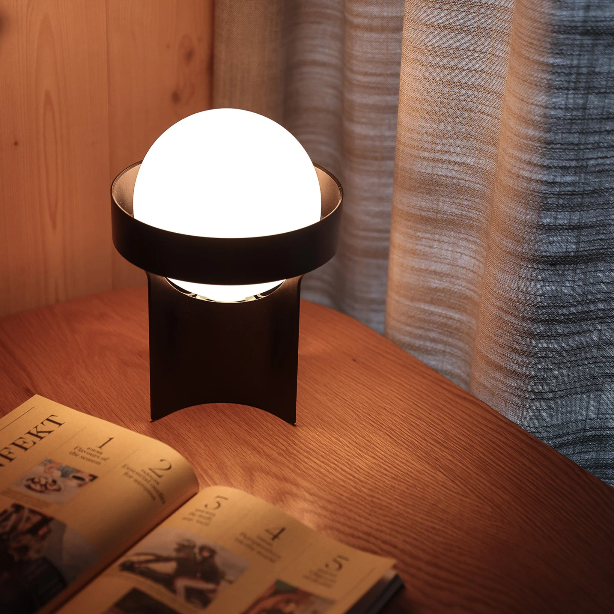 Loop Table Lamp in Dark Grey + Sphere IV - Image 3