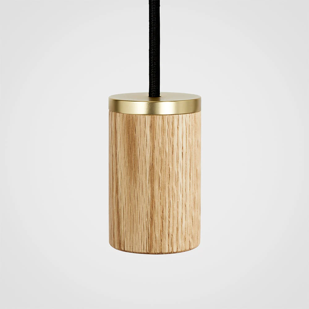 Oblo Pendant Light in Oak - Image 3