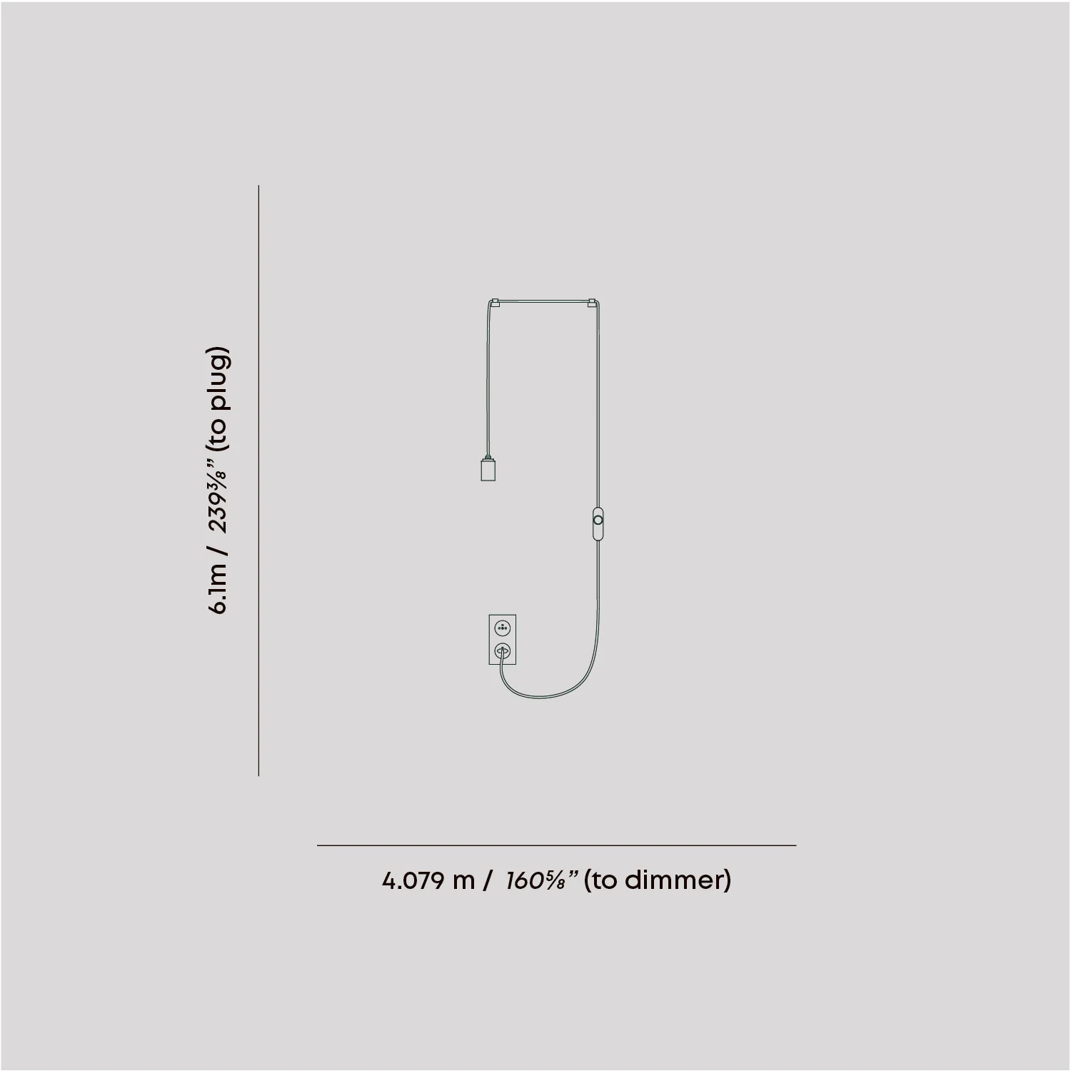 Oval II Plug-In Pendant in Graphite - Image 5