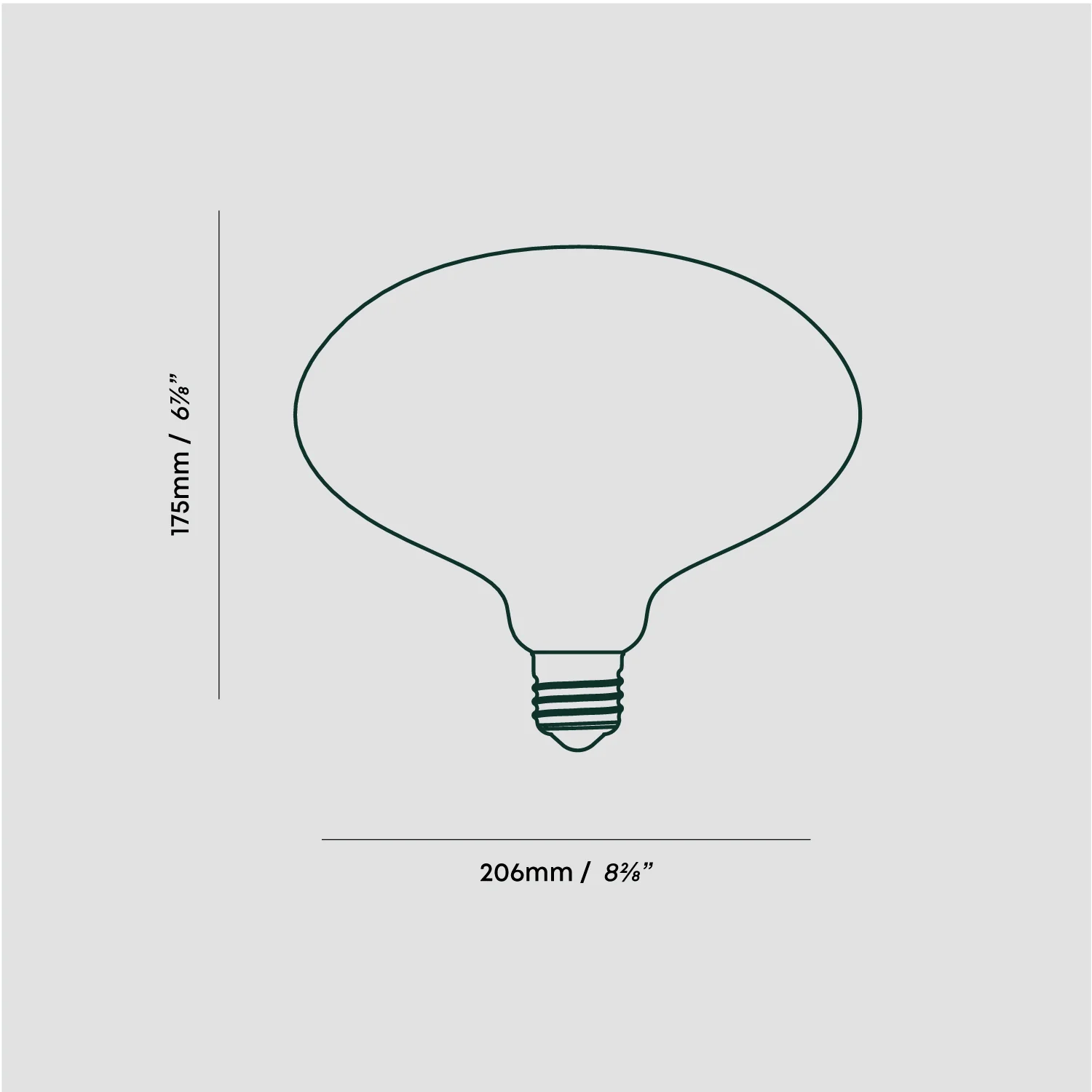 Oval II Plug-In Pendant in Graphite - Image 4