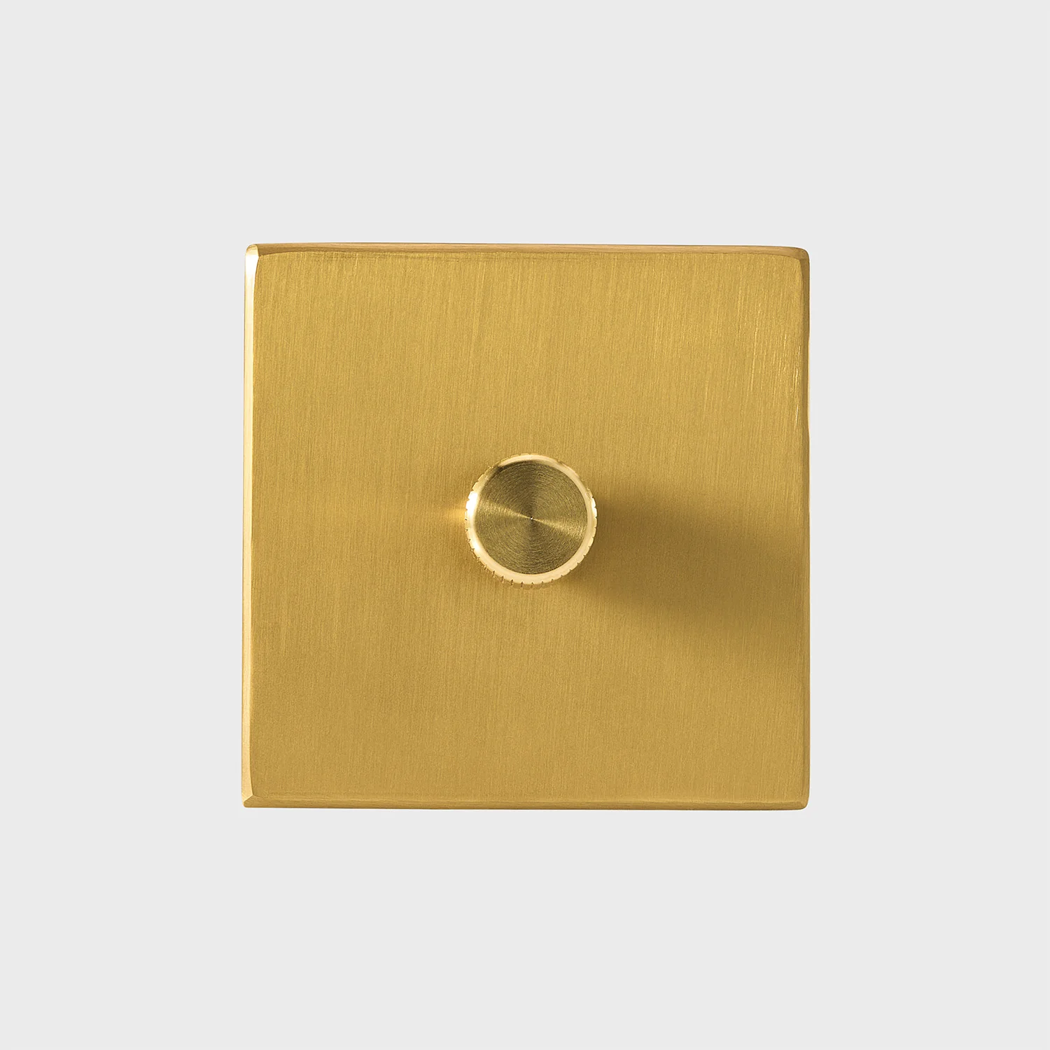 Single Rotary Wall Dimmer in Brass - Image 2